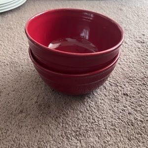 Red Set of Bowls